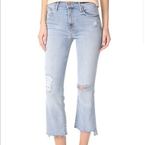 MOTHER Insider Crop Step Fray Jeans
